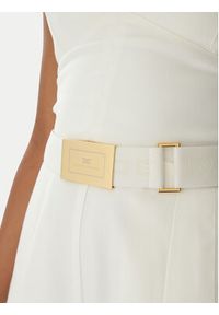 Elisabetta Franchi Kombinezon TU05152E2 100 Écru Regular Fit. Kolor: kremowy. Materiał: syntetyk #2