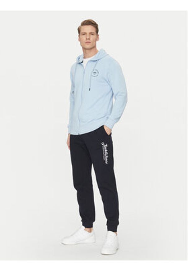 Jack & Jones - Jack&Jones Spodnie dresowe Gordon 12268768 Granatowy Regular Fit. Kolor: niebieski. Materiał: bawełna