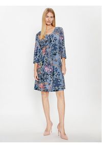 Tatuum Sukienka codzienna Nerto 1 T2315.192 Niebieski Regular Fit. Okazja: na co dzień. Kolor: niebieski. Materiał: wiskoza. Typ sukienki: proste. Styl: casual #3