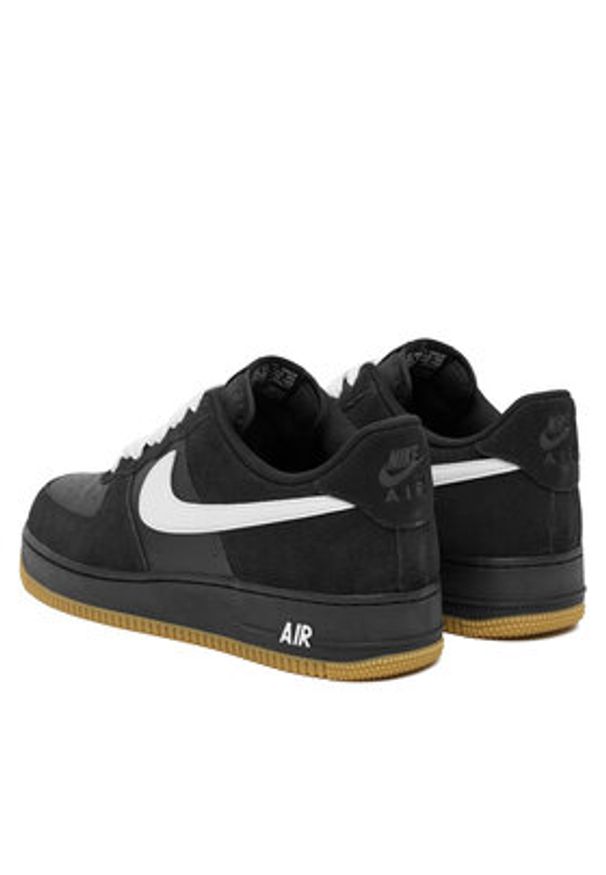 Nike Sneakersy Air Force 1 '07 LV8 IB6388 001 Czarny. Kolor: czarny. Materiał: zamsz, skóra. Model: Nike Air Force