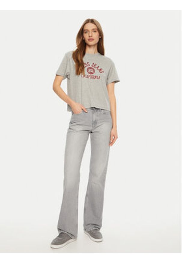 Guess T-Shirt W5RI43 K8HM0 Szary Regular Fit. Kolor: szary. Materiał: bawełna