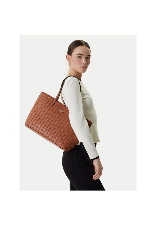 Torebka Guess. Kolor: brązowy