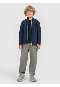 4f - 4F Polar regular ze stójką chłopięcy - granatowy 164 (13-14 lat). Typ kołnierza: kołnierzyk stójkowy. Kolor: niebieski. Materiał: polar. Sezon: lato. Sport: narciarstwo, turystyka piesza, wspinaczka, snowboard #2