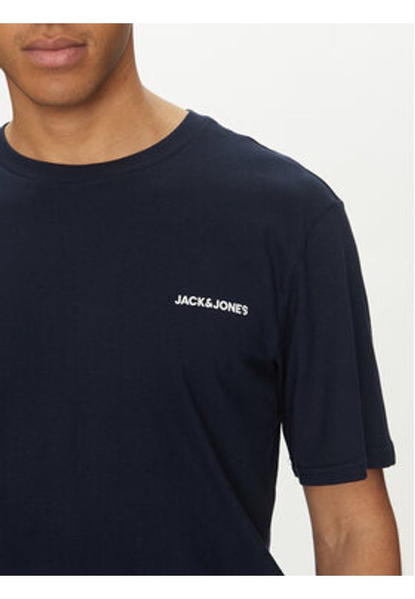 Jack & Jones - Jack&Jones Piżama Everest 12273633 Granatowy Standard Fit. Kolor: niebieski. Materiał: bawełna