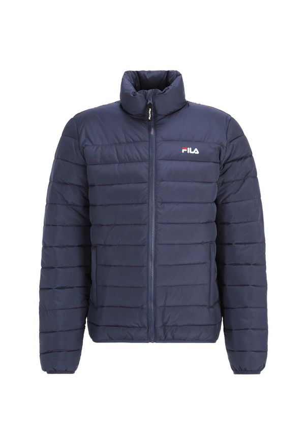 Kurtka męska Fila Butzbach. Kolor: niebieski. Materiał: materiał, syntetyk. Sport: turystyka piesza