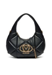 Love Moschino - LOVE MOSCHINO Torebka JC4039PP1MLC0000 Czarny. Kolor: czarny. Materiał: skórzane