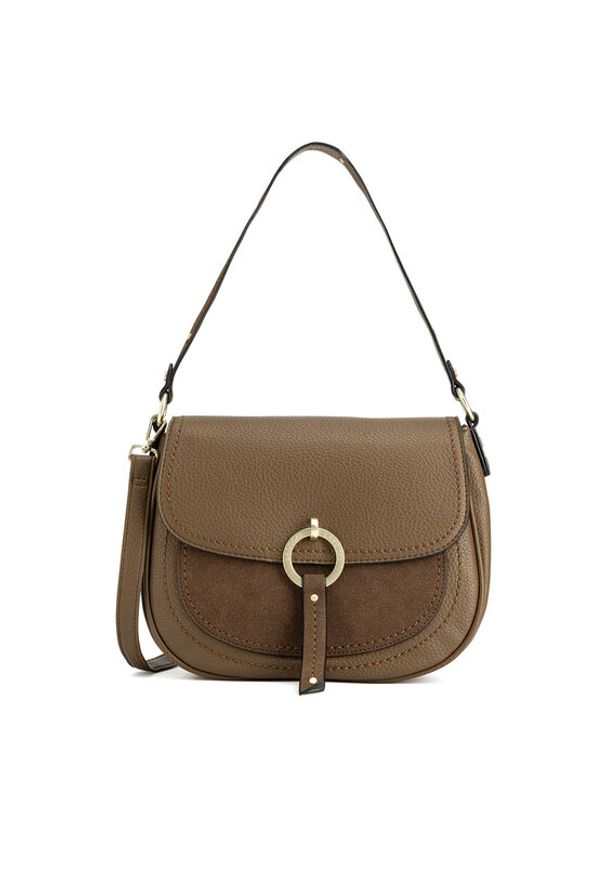 Lasocki Torba LSK-K-063-06 Khaki. Kolor: brązowy. Materiał: poliester, materiał