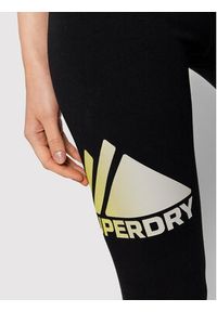 Superdry Legginsy Mountain Sport W7010596A Czarny Slim Fit. Kolor: czarny. Materiał: bawełna. Styl: sportowy #5