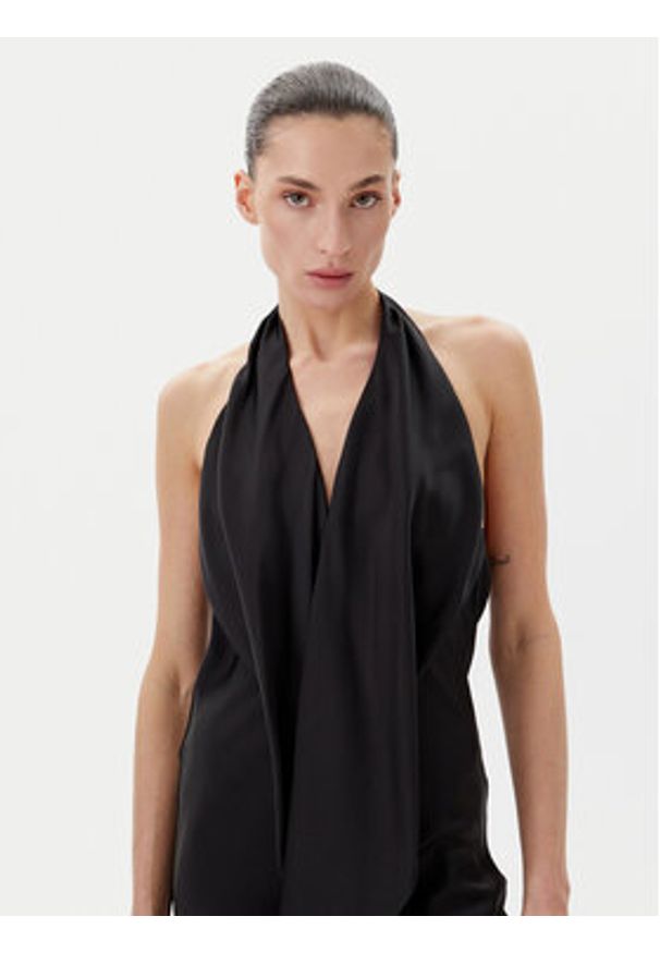 Eleh Sukienka wieczorowa ESS250036 Czarny Regular Fit. Kolor: czarny. Materiał: syntetyk. Styl: wizytowy