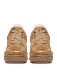 MEXX Sneakersy CEO-MI002011753W Brązowy. Kolor: brązowy. Materiał: skóra, zamsz