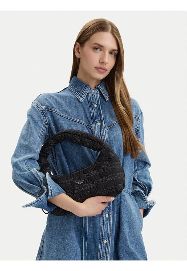 Tommy Jeans Torebka Tjw Icon Aop Shoulder Bag AW0AW18467 Czarny. Kolor: czarny