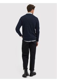 Selected Homme Sweter New Coban 16079780 Granatowy Regular Fit. Kolor: niebieski. Materiał: wełna #6