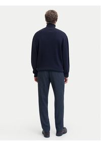 Jack & Jones Golf Milano 12285093 Granatowy Relaxed Fit. Typ kołnierza: golf. Kolor: niebieski. Materiał: bawełna #7