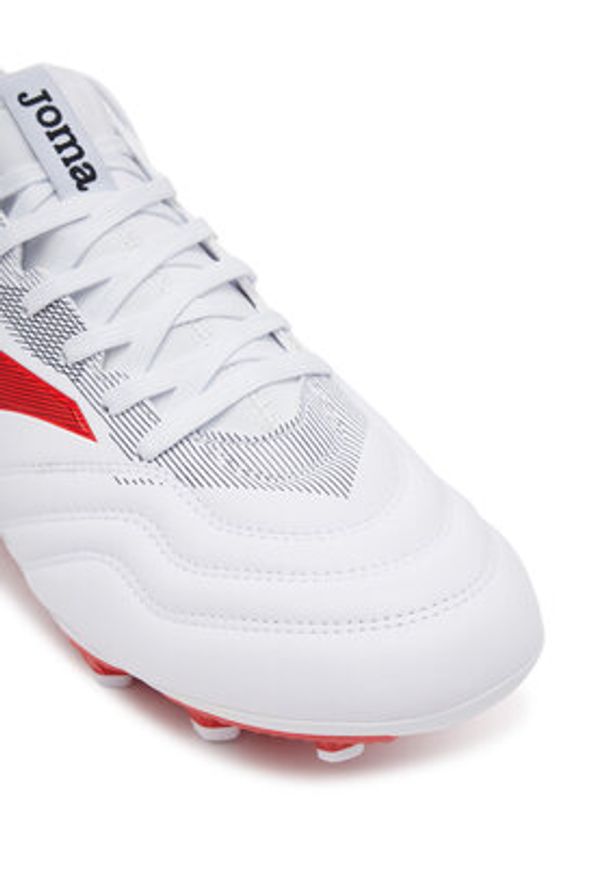 Joma Buty do piłki nożnej Powerful 2502 POWS2502FG Biały. Kolor: biały. Materiał: skóra
