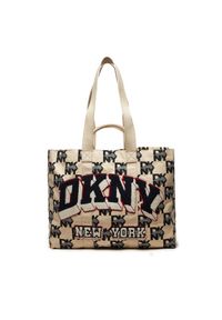 DKNY Torebka Heart Of Ny Large Tote R41AYF01 Beżowy. Kolor: beżowy