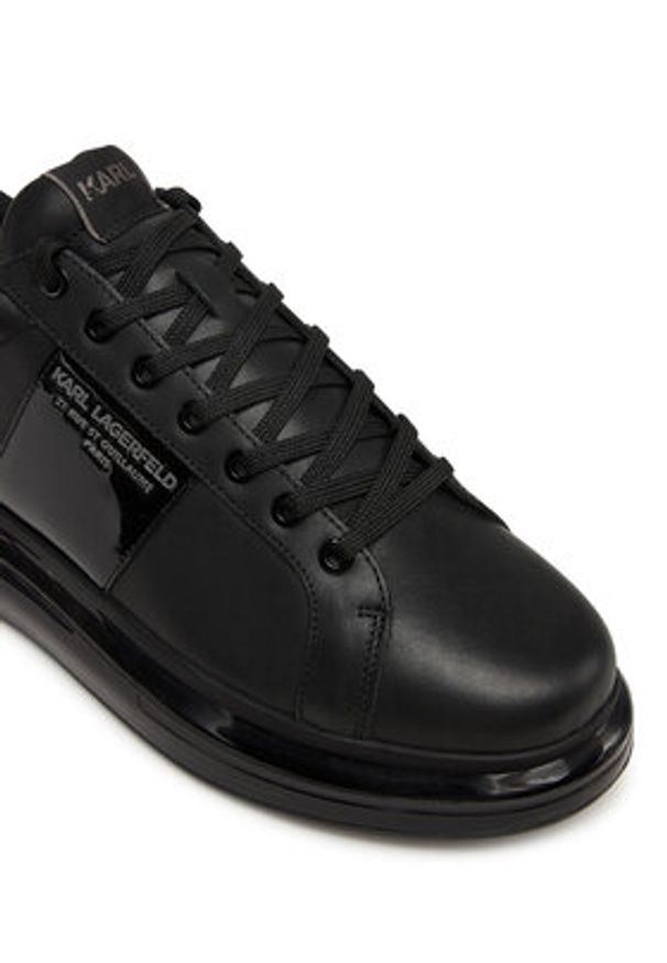 Karl Lagerfeld - KARL LAGERFELD Sneakersy KL52615A Czarny. Kolor: czarny. Materiał: skóra