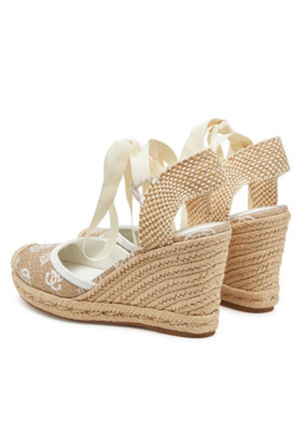 Guess Espadryle FLJCYR FAB04 Beżowy. Kolor: beżowy. Materiał: skóra