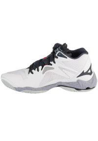 Mizuno - Buty do siatkówki męskie, Wave Lightning Z8 Mid. Kolor: biały. Model: Mizuno Wave. Sport: siatkówka