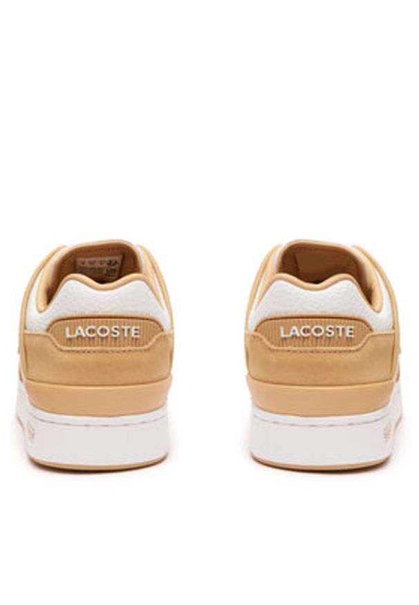 Lacoste Sneakersy Court Cage 747SFA0105 Brązowy. Kolor: brązowy. Materiał: skóra