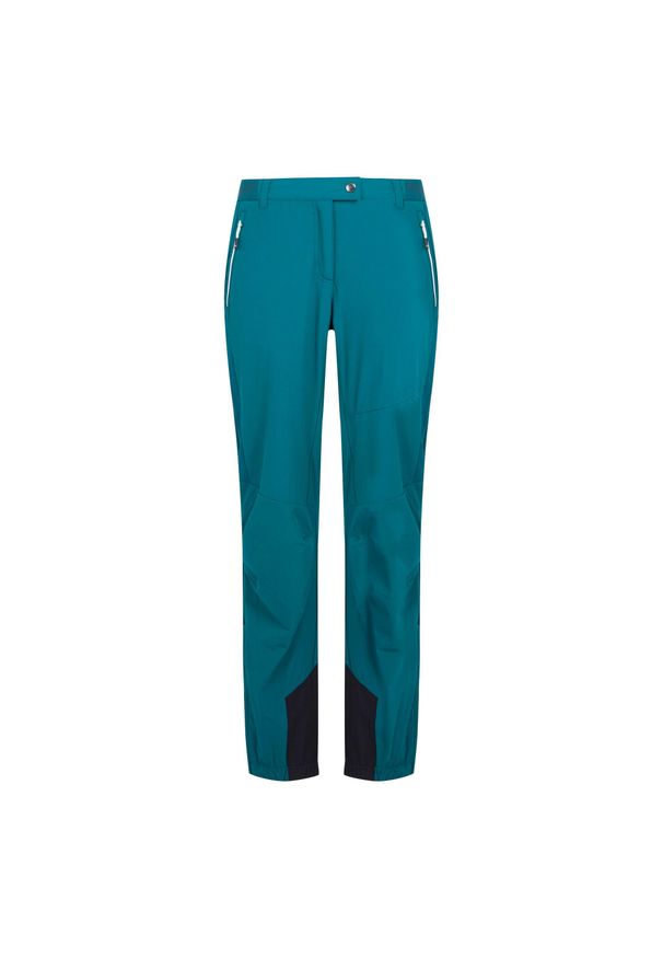 Regatta - Damskie Spodnie Trekkingowe Mountain III. Kolor: wielokolorowy, niebieski, zielony. Sezon: lato. Sport: turystyka piesza