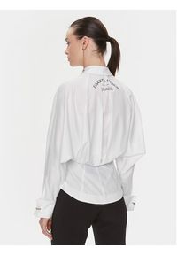 Elisabetta Franchi Koszula CA-017-41E2-V300 Biały Regular Fit. Kolor: biały. Materiał: bawełna #3