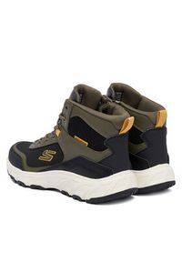 skechers - Skechers Trekkingi Hillcrest 2.0 237804 OLBK Khaki. Kolor: brązowy. Materiał: skóra. Sport: turystyka piesza #5