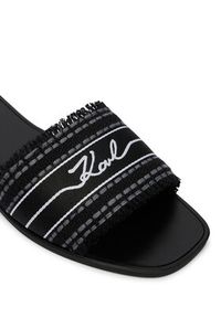 Karl Lagerfeld - KARL LAGERFELD Klapki Skoot III KL80411C Czarny. Kolor: czarny. Materiał: materiał #2