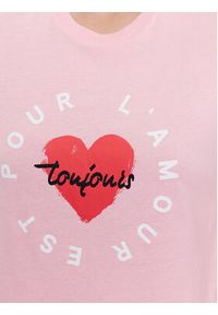 only - ONLY T-Shirt 15266625 Różowy Regular Fit. Kolor: różowy. Materiał: bawełna