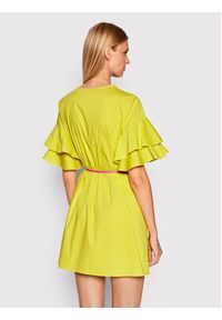 Imperial Sukienka letnia ACRUDAS Żółty Regular Fit. Kolor: żółty. Materiał: bawełna. Sezon: lato #4