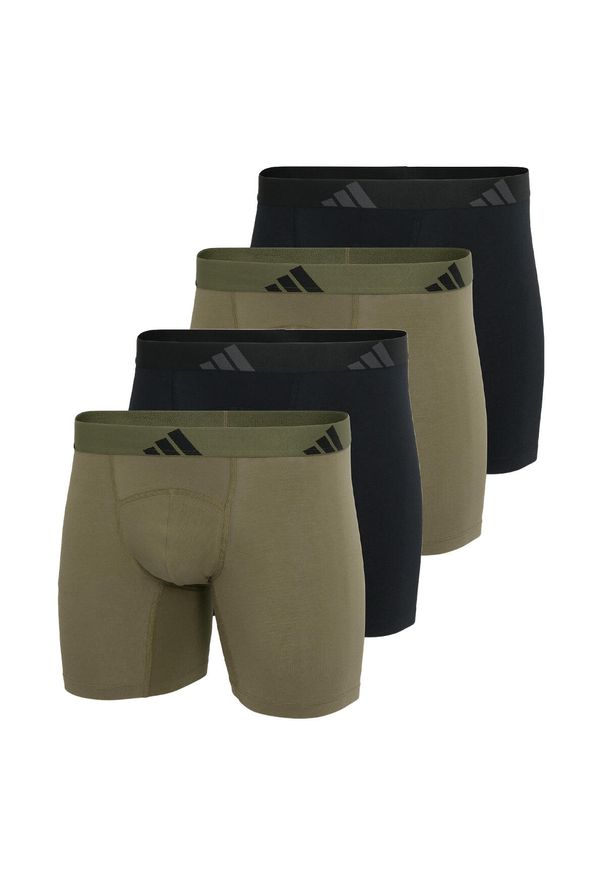 Adidas - Bokserki Active Flex Cotton Ergonomic 4 pak. Kolor: wielokolorowy. Materiał: bawełna, elastan. Sport: fitness