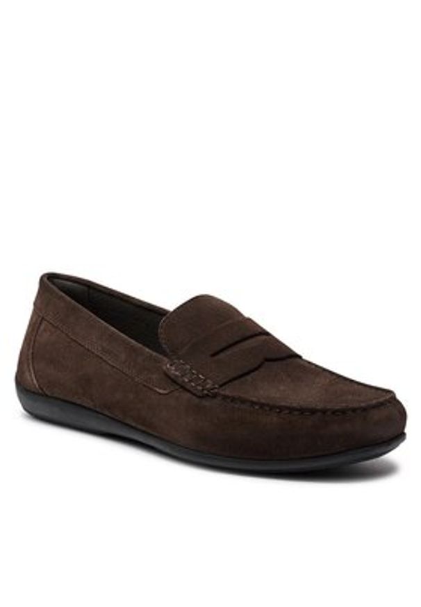 Geox Mokasyny U Ascanio U450WC 00022 C6006 Brązowy. Kolor: brązowy. Materiał: zamsz, skóra
