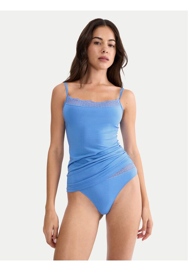 Triumph Top Feel Of Modal 10221654 Niebieski Slim Fit. Kolor: niebieski