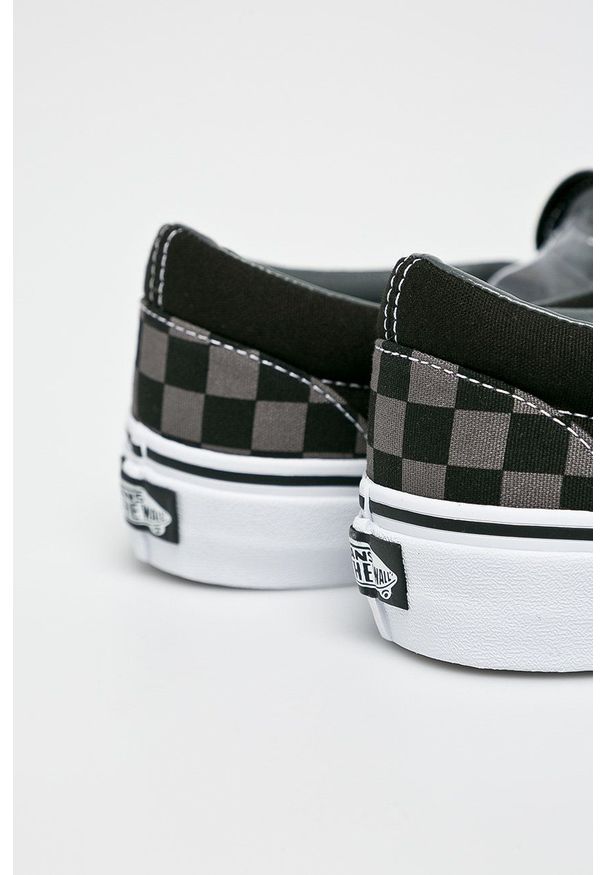 Vans - Tenisówki Classic Slip-On. Nosek buta: okrągły. Zapięcie: bez zapięcia. Kolor: szary