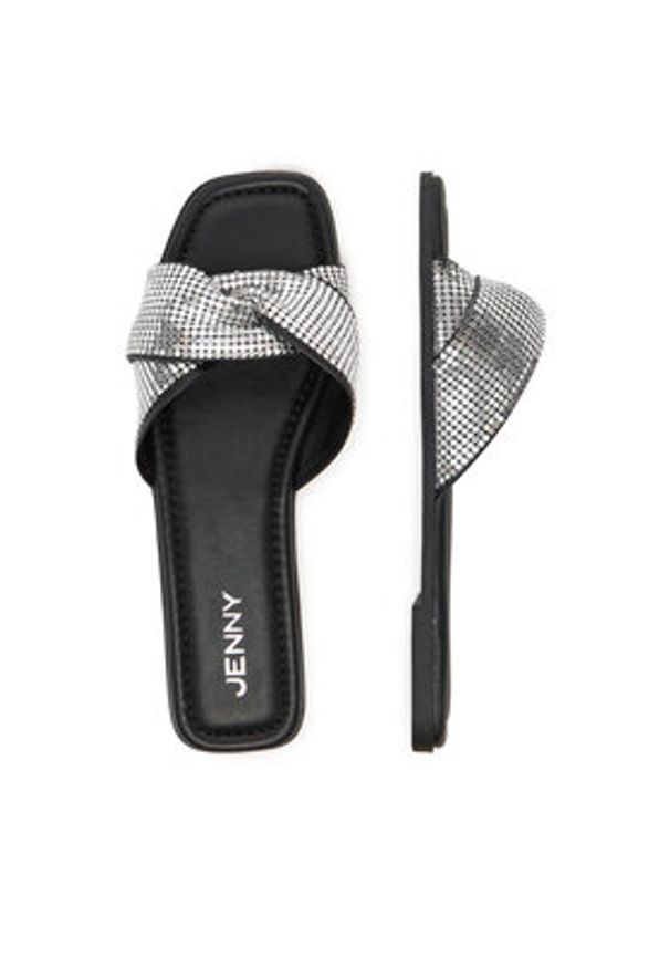 Jenny - JENNY Klapki R25SS01646 Czarny. Kolor: czarny. Materiał: materiał, syntetyk