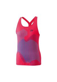 YONEX - Koszulka sportowa damska Yonex Us Open 2024. Kolor: czerwony. Materiał: poliester. Długość rękawa: bez rękawów. Styl: sportowy