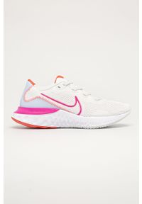 Nike - Buty Renew Run. Nosek buta: okrągły. Zapięcie: sznurówki. Kolor: biały. Materiał: syntetyk, materiał, guma. Szerokość cholewki: normalna. Obcas: na obcasie. Wysokość obcasa: średni, niski. Sport: bieganie #1