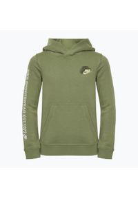 Bluza dziecięca Nike Sportswear Standard Issue. Kolor: zielony