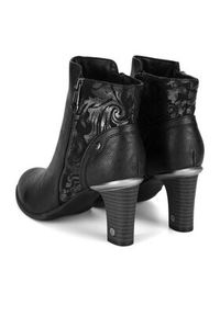 Mustang Botki 1335-501 Czarny. Kolor: czarny. Materiał: materiał #5