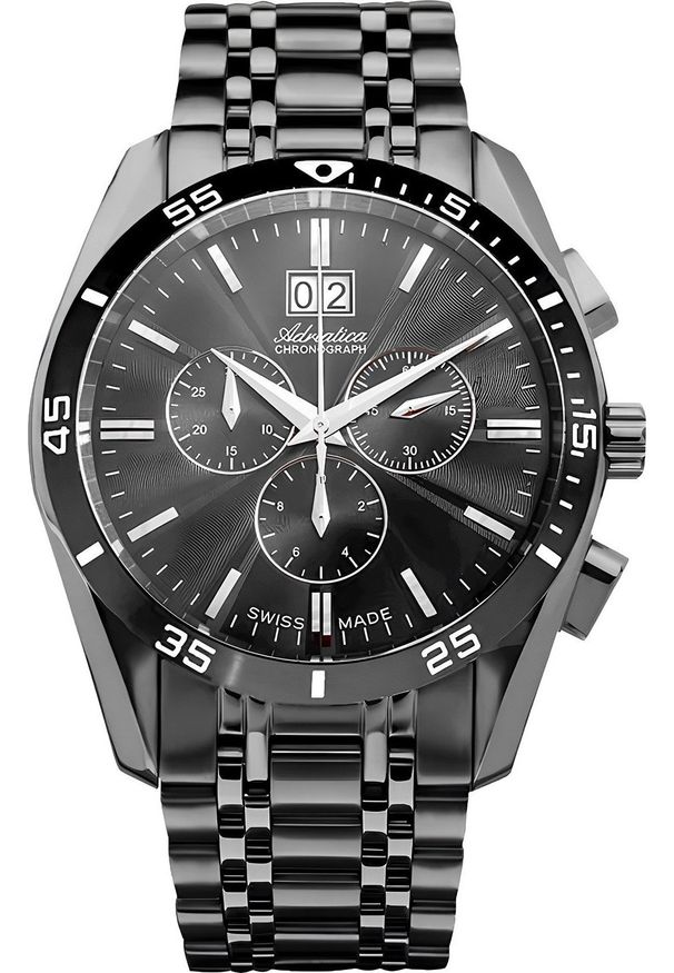 Zegarek Adriatica Zegarek męski Adriatica A8202.S116CH szary. Kolor: szary