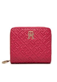TOMMY HILFIGER - Tommy Hilfiger Portfel Distinct AW0AW16580 Różowy. Kolor: różowy. Materiał: skóra #1