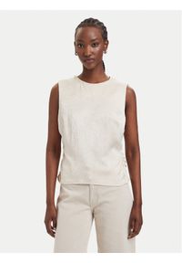 Guess Bluzka W6GH57 W2037 Beżowy Regular Fit. Kolor: beżowy. Materiał: syntetyk #1