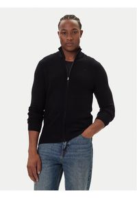 Mustang Kardigan Escondido 1016847 Czarny Regular Fit. Kolor: czarny. Materiał: bawełna