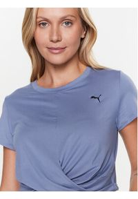 Puma T-Shirt Studio Yogini 523164 Szary Regular Fit. Kolor: szary. Materiał: syntetyk #3