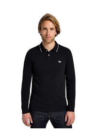 Lee - MESKA KOSZULKA POLO LEE LS PIQUE POLO BLACK BLACK 112322786. Typ kołnierza: polo #1