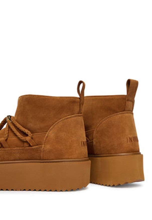 Inuikii Śniegowce Classic Low Platform 1001.006.0012 Brązowy. Kolor: brązowy. Materiał: skóra, zamsz. Obcas: na platformie