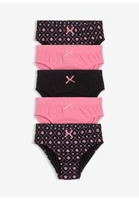 bonprix - Figi z miękkiej bawełny organicznej (5 szt.). Kolor: czarny. Materiał: bawełna #1