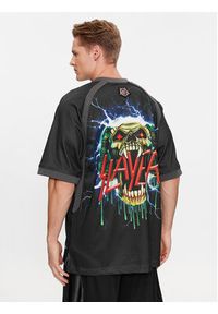DC T-Shirt Slayer Jersey Kttp ADYKT03225 Czarny Regular Fit. Kolor: czarny. Materiał: syntetyk #4