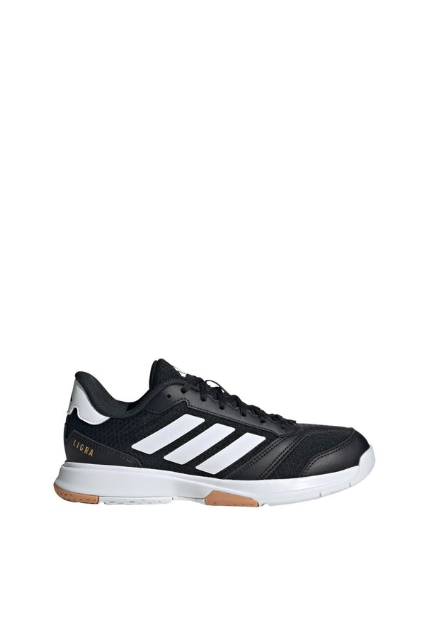 Adidas - Buty Ligra 8 IN. Kolor: biały, wielokolorowy, czarny. Materiał: materiał