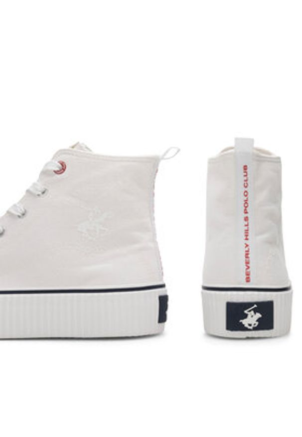 Beverly Hills Polo Club Trampki BHPC026M Biały. Kolor: biały. Materiał: materiał