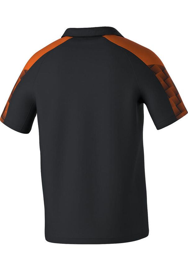 ERIMA - Polo Erima Evo Star. Typ kołnierza: polo. Kolor: wielokolorowy, czarny, pomarańczowy. Materiał: materiał. Długość rękawa: raglanowy rękaw. Sport: piłka nożna